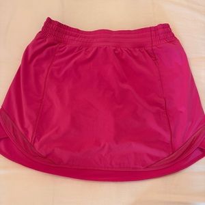 Lululemon high rise skirt long. Size 10, like new condition. Sonic pink.